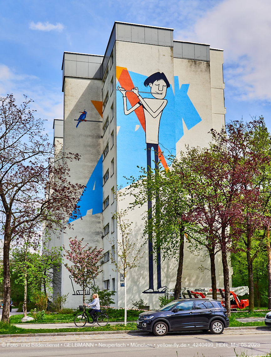 05.05.2023 - Graffiti am Karl-Marx-Ring 75 in Neuperlach